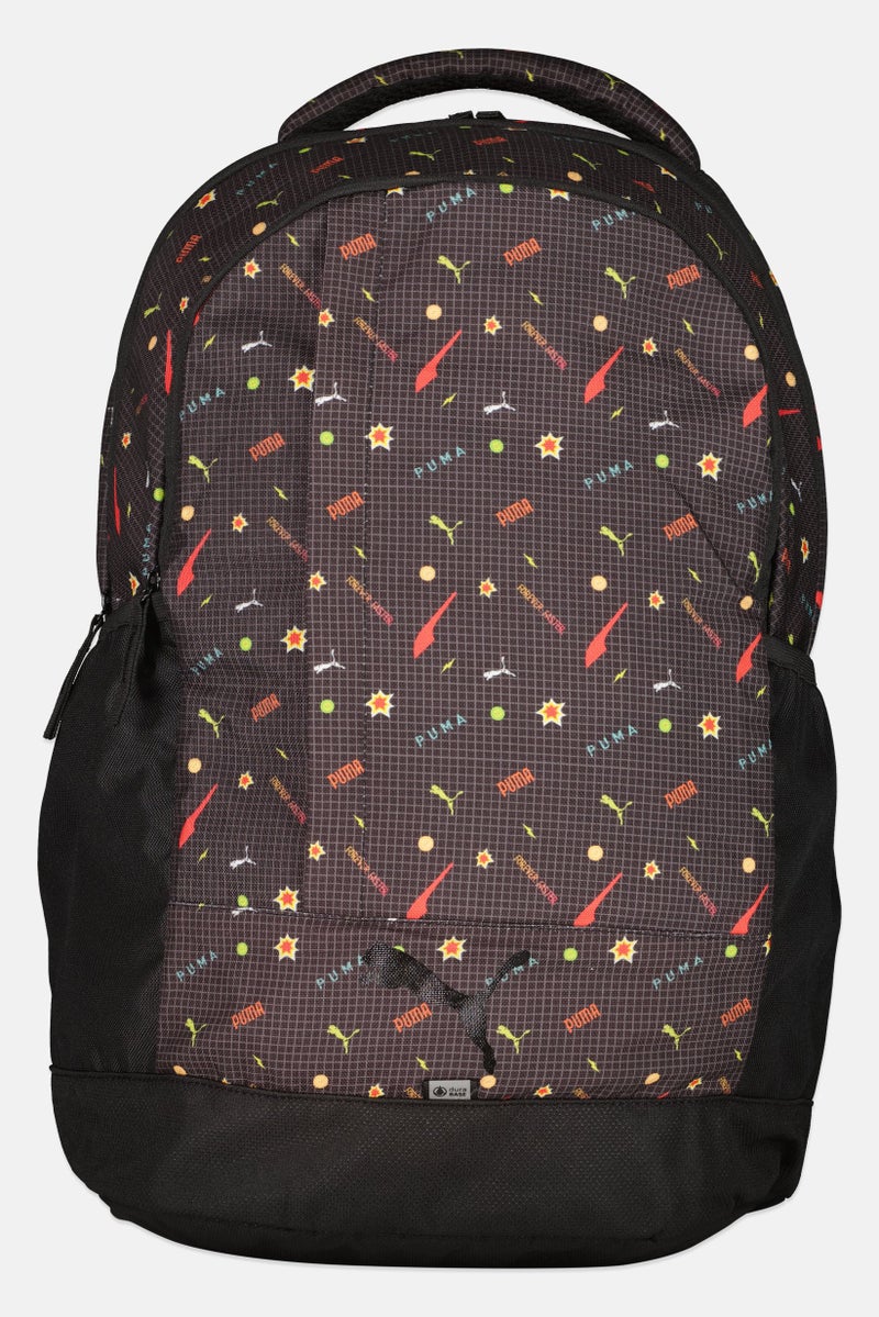 PUMA Men Allover Print Backpack, Black - Image 1